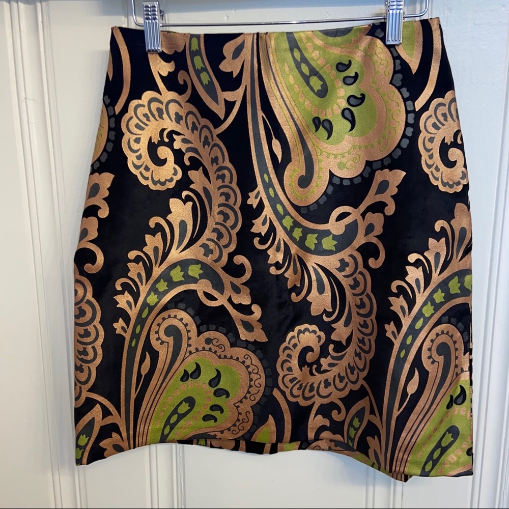 SEVIER Skirts Metallic Tapestry Skirt